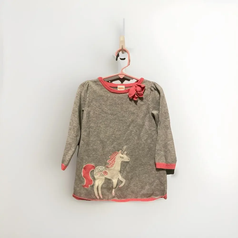 Gymboree‎ 2T Cozy Fairytale Fairytale Unicorn Sweater Dress